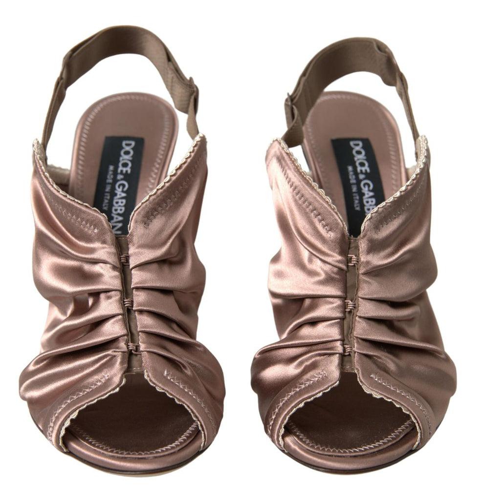 Dolce & Gabbana Light brown Slingback Corset Style Fastening stiletto heels Dolce & Gabbana