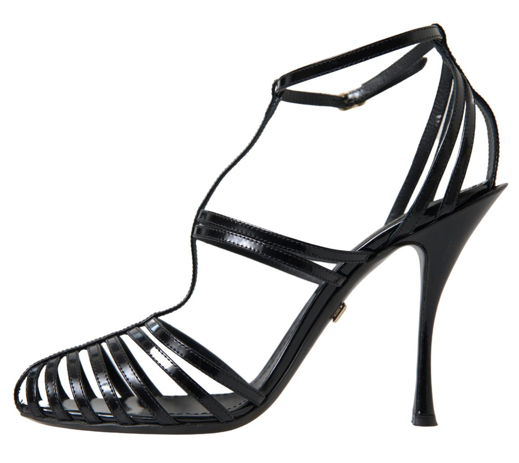 Dolce & Gabbana Black Stiletto High Heels Sandals Dolce & Gabbana
