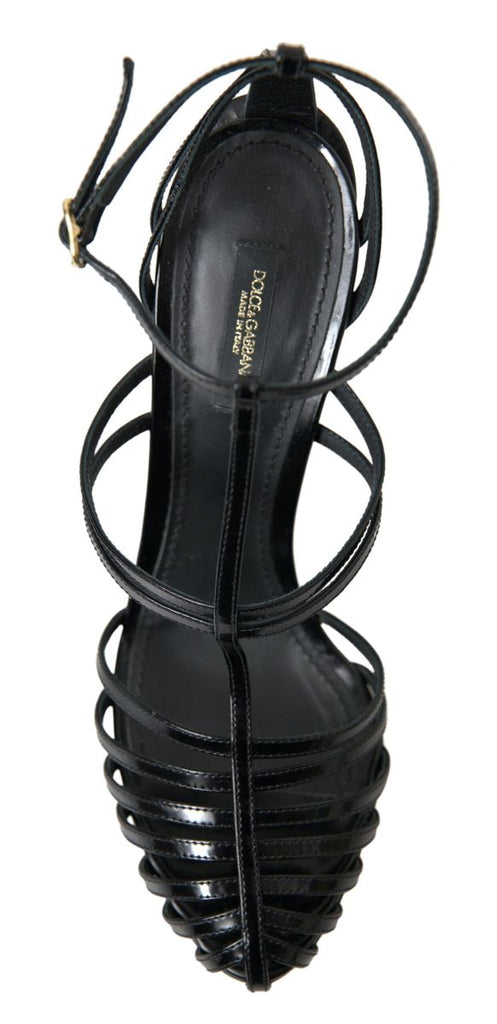 Dolce & Gabbana Black Stiletto High Heels Sandals Dolce & Gabbana