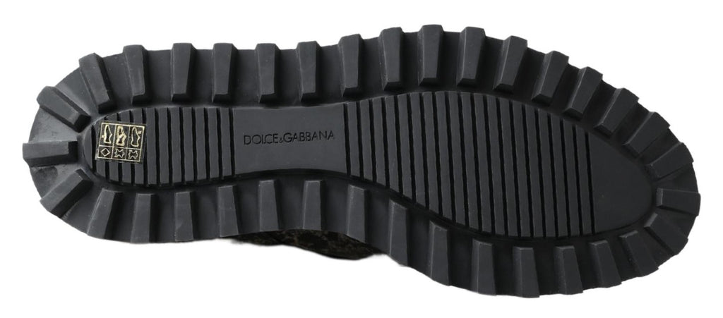 Dolce & Gabbana Black White Derby Patent Leather Shoes Dolce & Gabbana