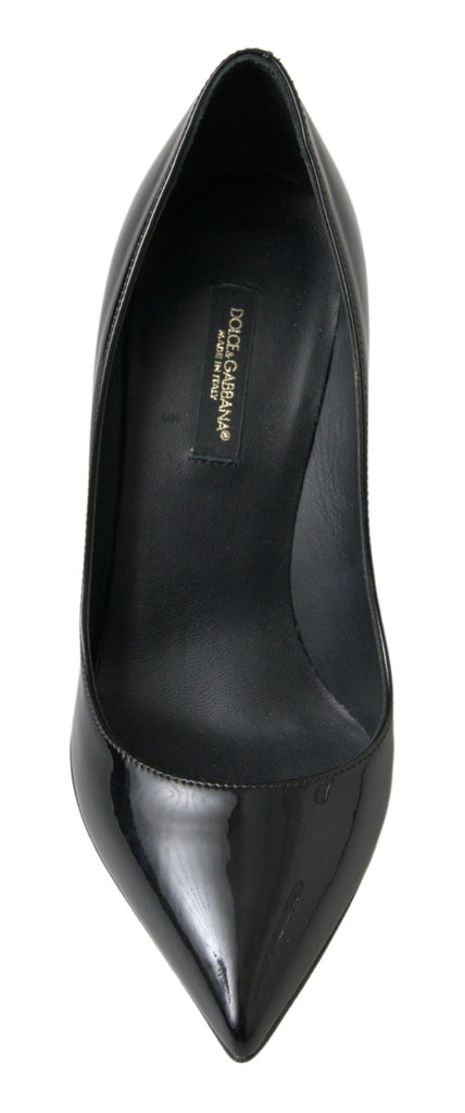 Dolce & Gabbana Black Patent Leather High Heels Pumps Shoes Dolce & Gabbana