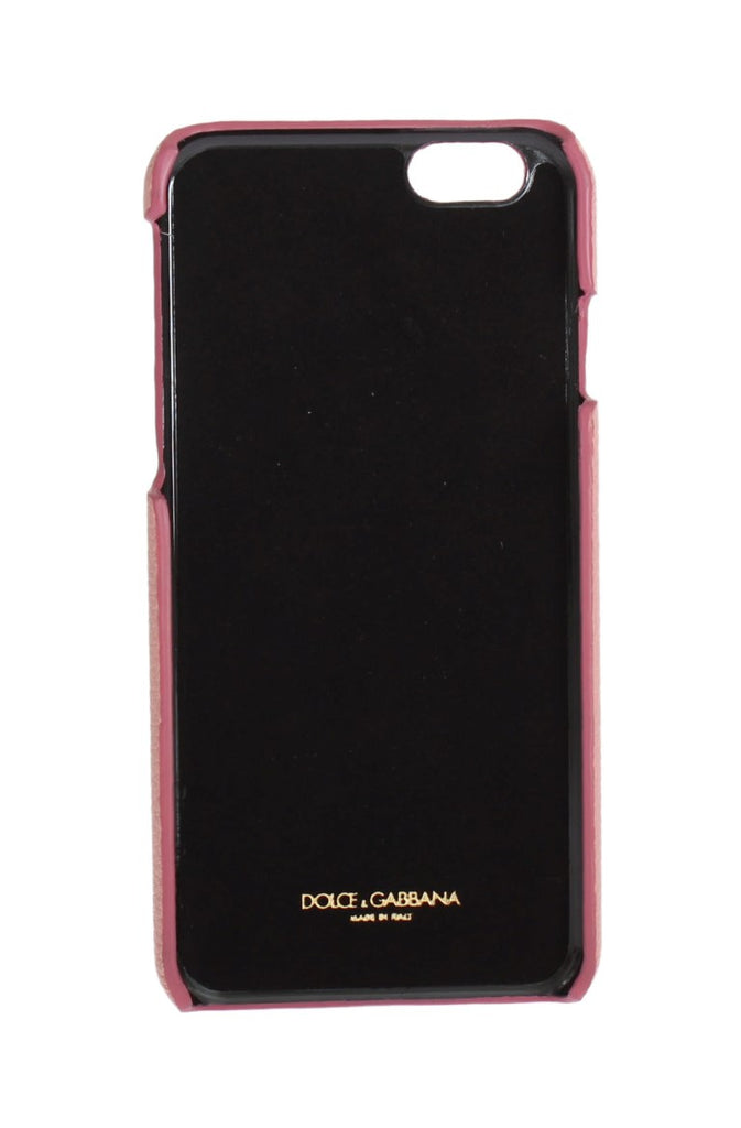 Dolce & Gabbana Pink Leather Heart Phone Cover - Luxe & Glitz