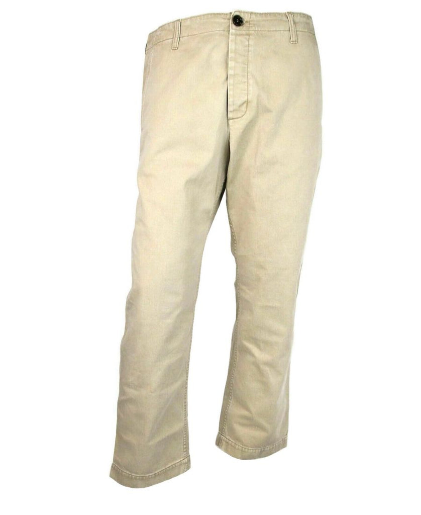 Gucci Light Brown Washed Cotton Pant Gucci Print Gucci