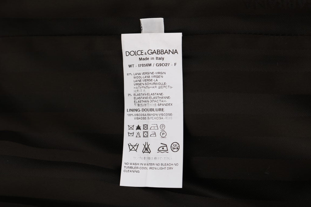 Dolce & Gabbana Gray STAFF Wool Stretch Vest - Luxe & Glitz