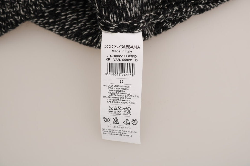 Dolce & Gabbana Gray Wool Cashmere Sweater - Luxe & Glitz