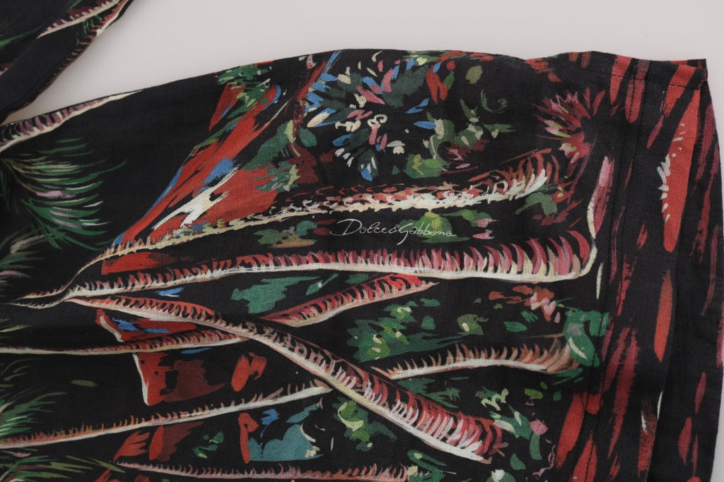 Dolce & Gabbana Black Volcano Sicily Short Sleeve T-Shirt - Luxe & Glitz