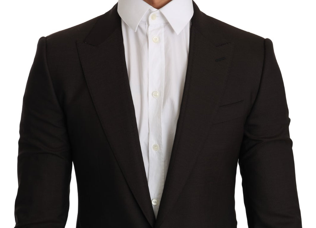 Dolce & Gabbana Brown Wool SICILIA Jacket Coat Blazer - Luxe & Glitz