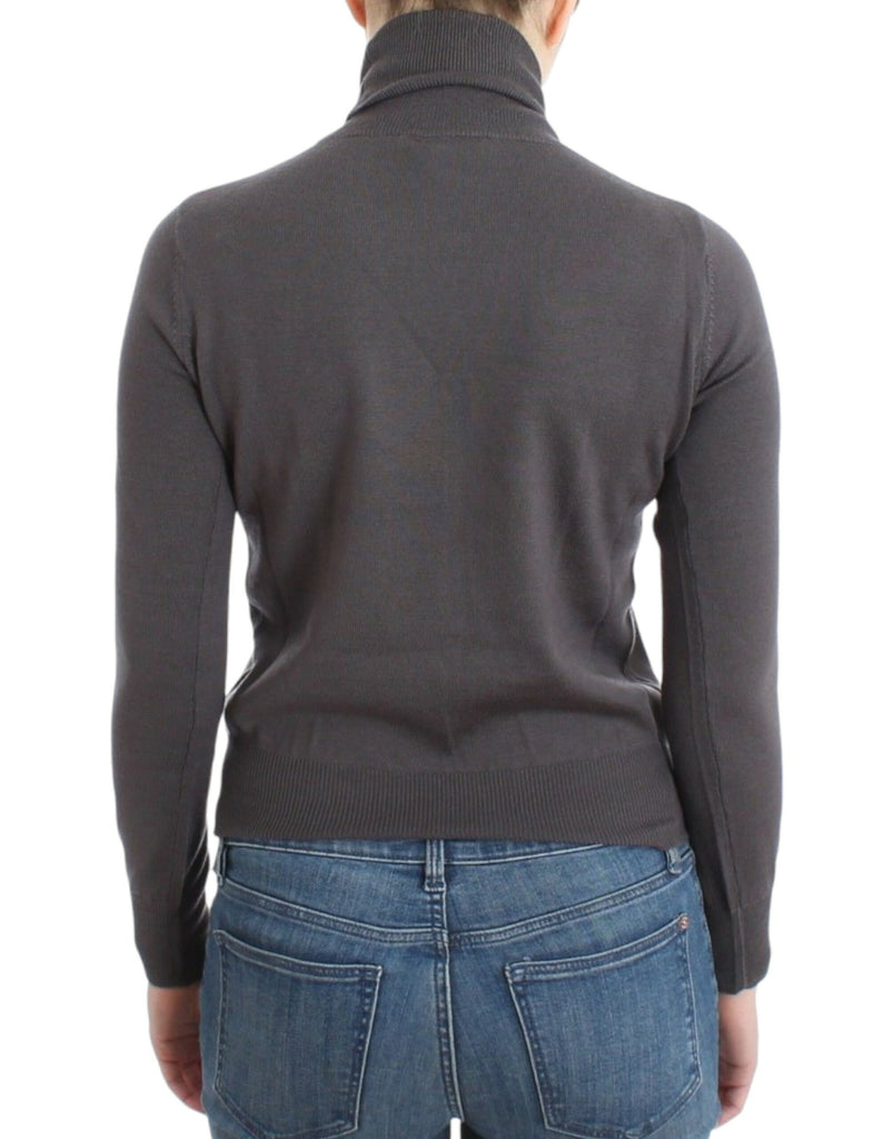 John Galliano Brown turtleneck cotton sweater John Galliano