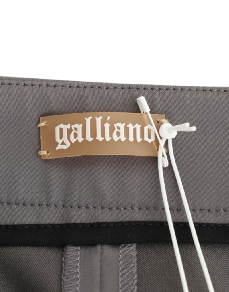 John Galliano Gray slim fit pants John Galliano