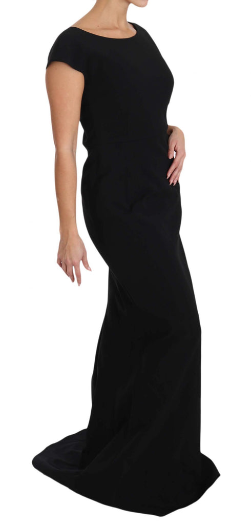 Dolce & Gabbana Black Stretch Fit Flare Gown Maxi - Luxe & Glitz