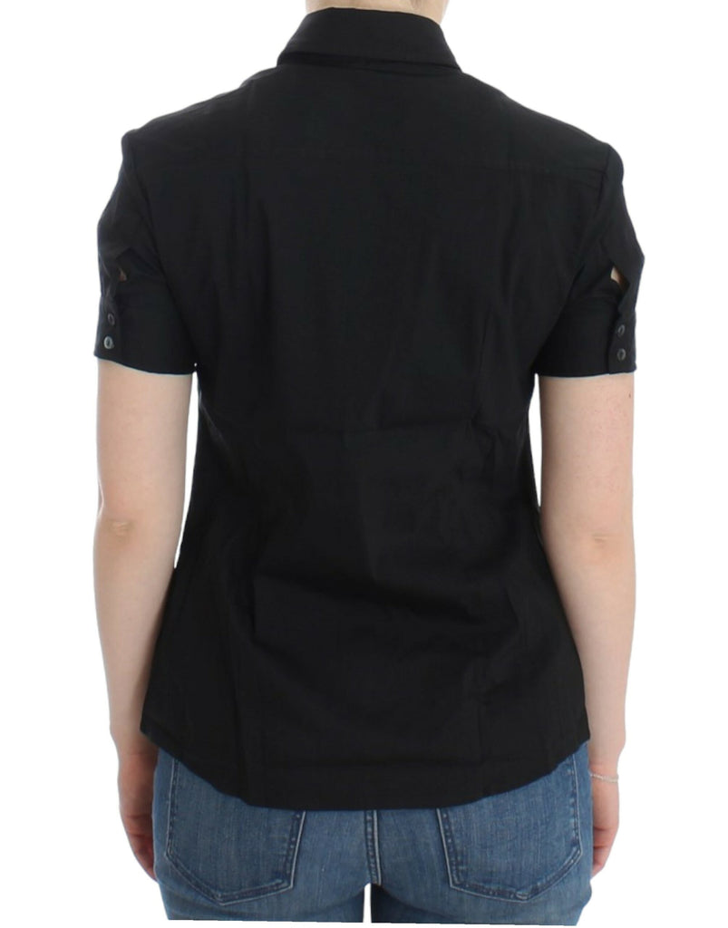 John Galliano Black cotton shirt top John Galliano