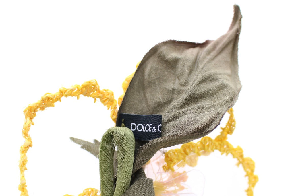 Dolce & Gabbana Floral Transparent HANDMADE Brooch Dolce & Gabbana