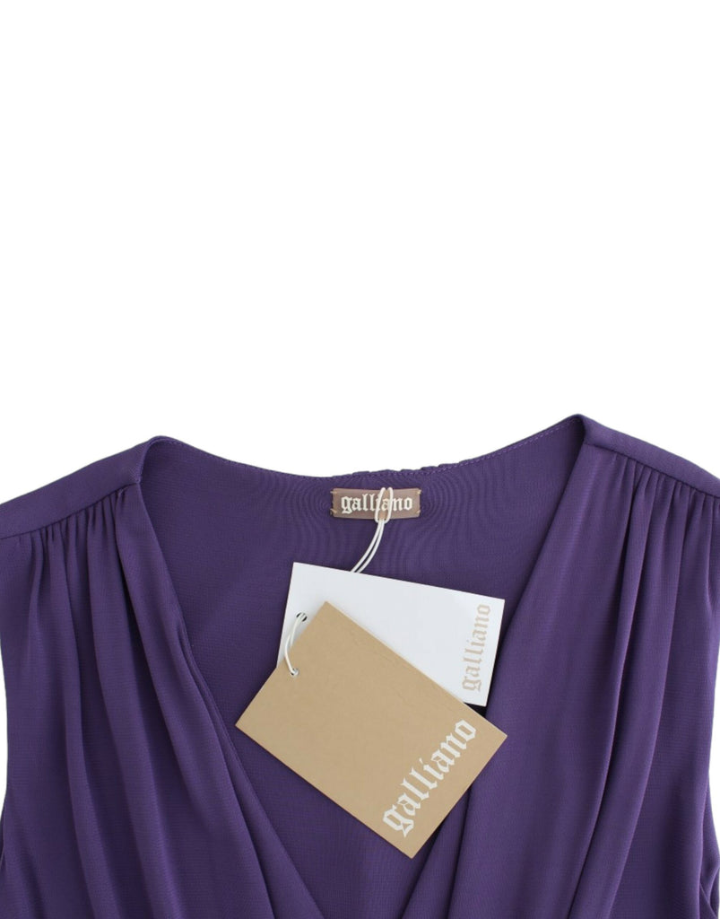John Galliano Purple sheath dress John Galliano