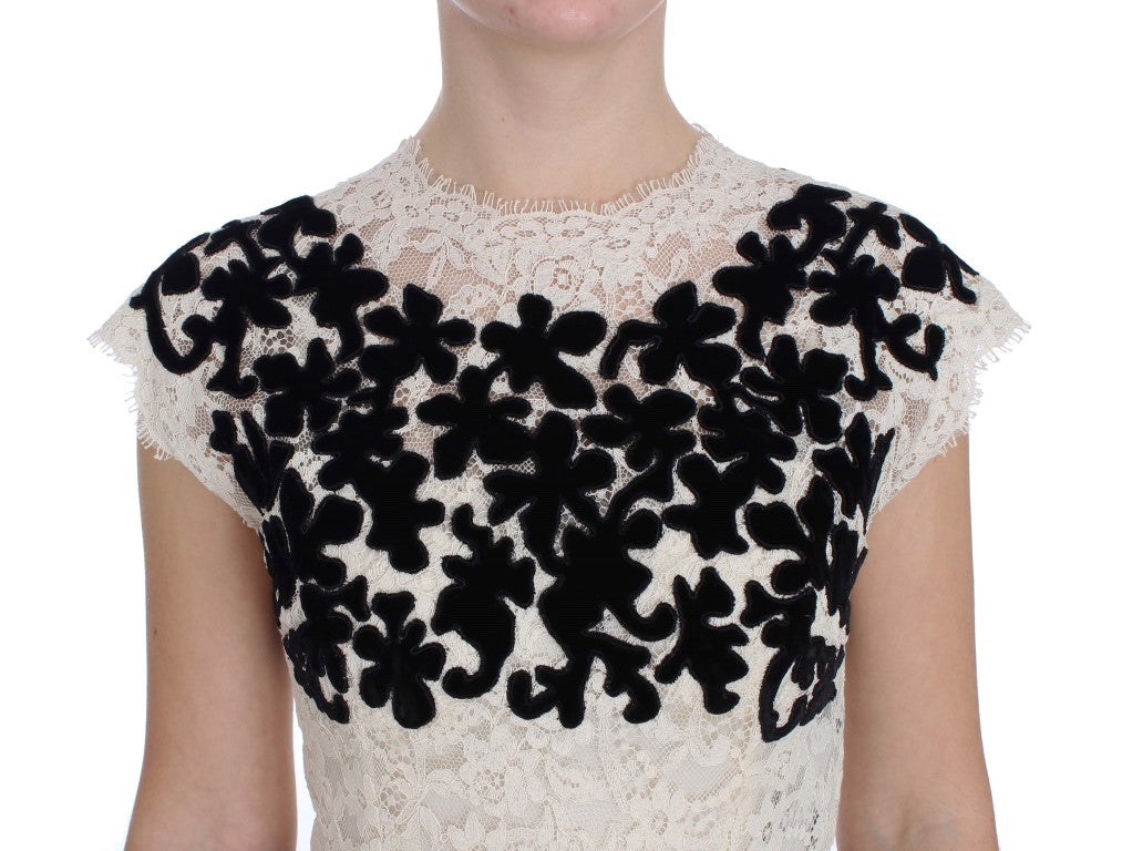 Dolce & Gabbana Floral Lace Ricamo Long Ball Maxi Dress - Luxe & Glitz