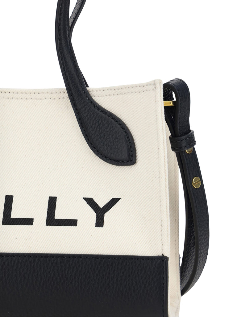 Bally White and Black Leather Mini Handbag Bally