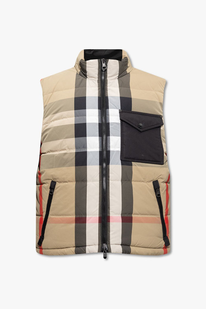 Burberry Beige Polyamide and Feathers Vest Burberry