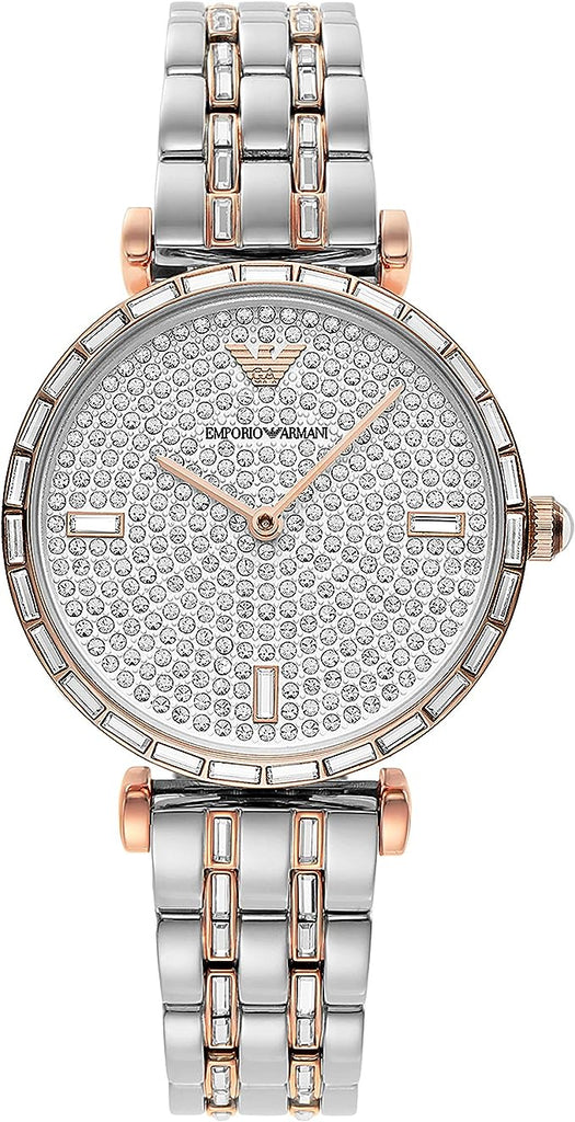 Emporio Armani Silver Steel Quartz Watch Emporio Armani