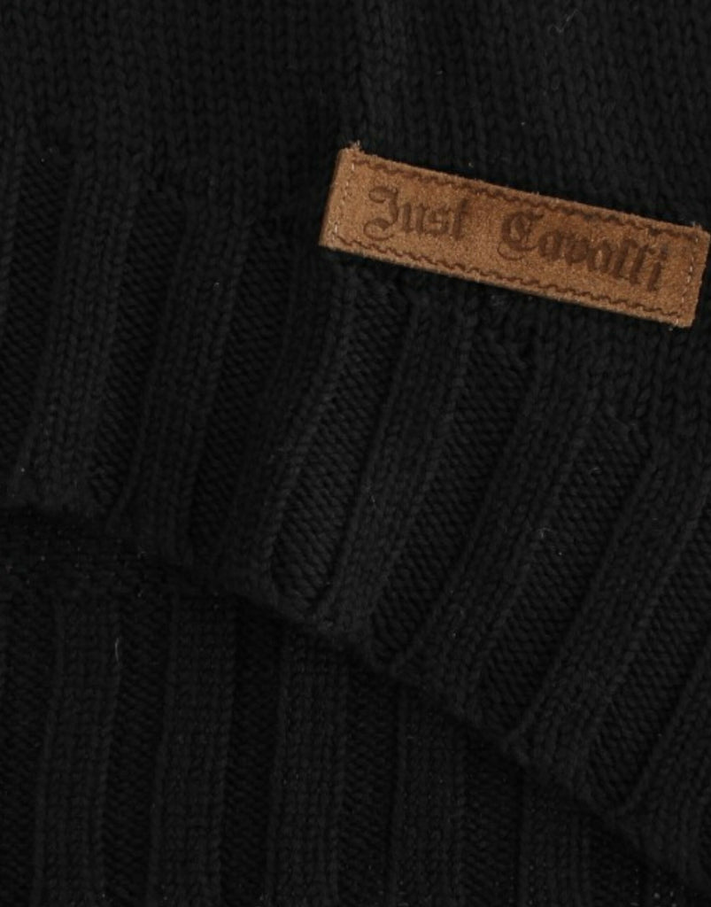 Cavalli Black knitted wool sweater Cavalli