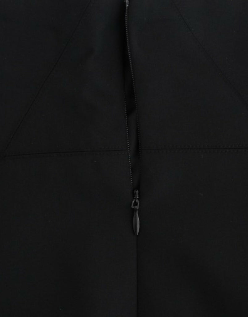 Cavalli Black Pleated Laced Skirt Cavalli