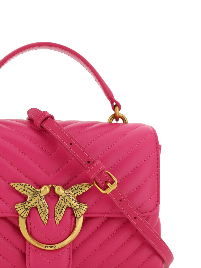 PINKO Pink Calf Leather Love Lady Mini Handbag PINKO