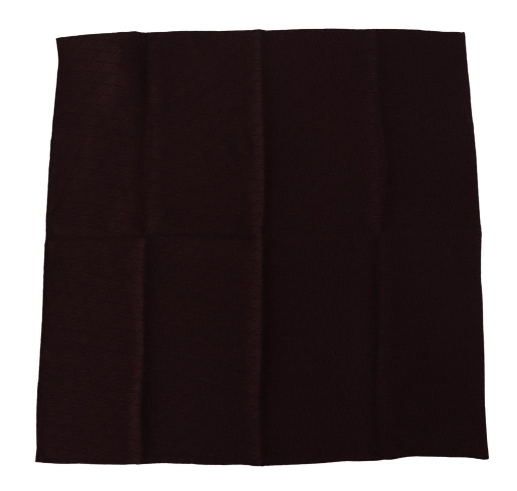 Dolce & Gabbana Brown Silk Blend Square Wrap Handkerchief Scarf - Luxe & Glitz