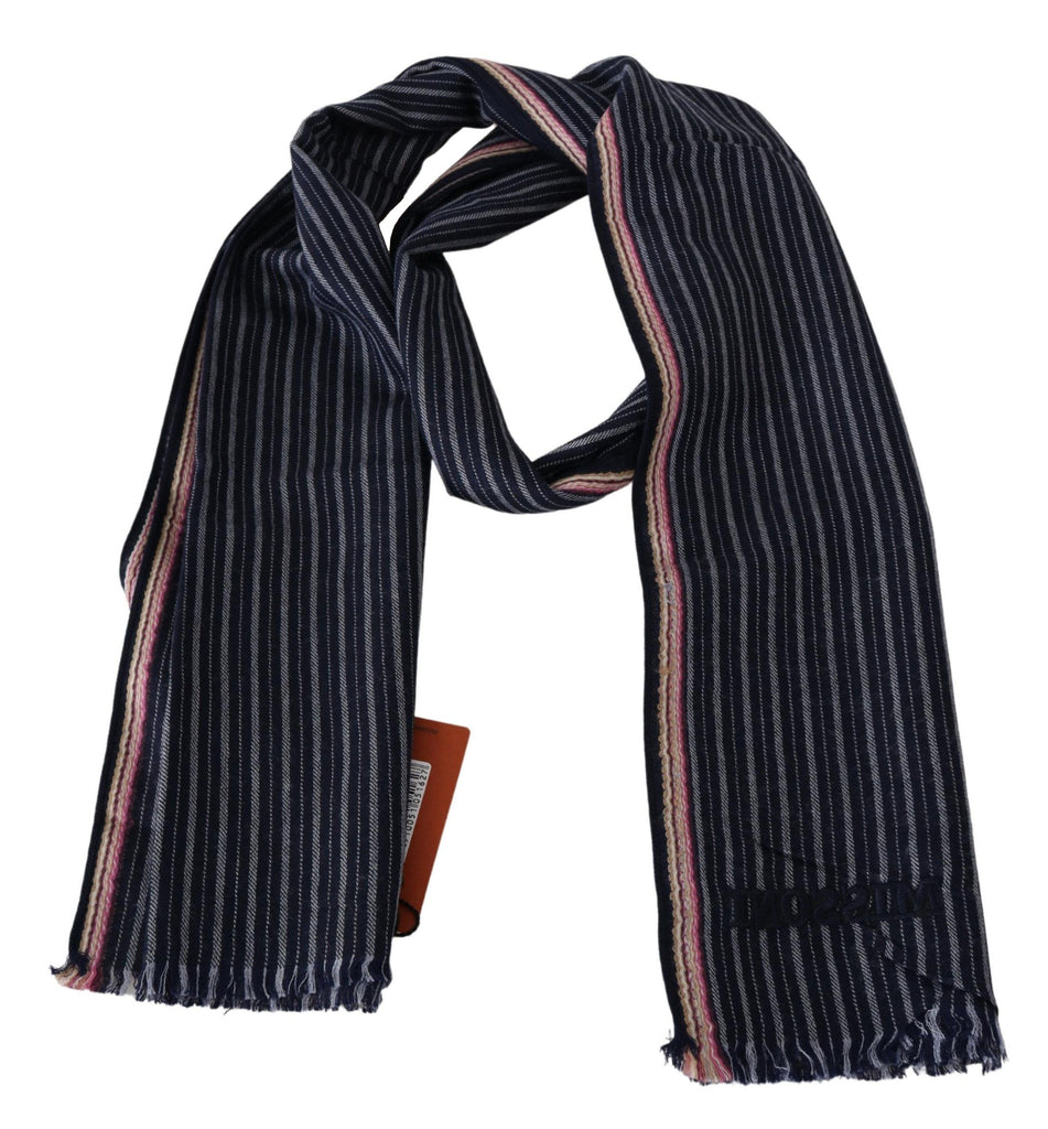Missoni Multicolor Striped Wool Unisex Neck Wrap Scarf - Luxe & Glitz