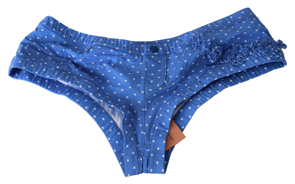 Ermanno Scervino Blue Shorts Beachwear Bikini Bottoms Swimsuit - Luxe & Glitz