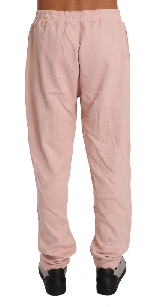 Billionaire Italian Couture Pink Cotton Sweater Pants Tracksuit - Luxe & Glitz