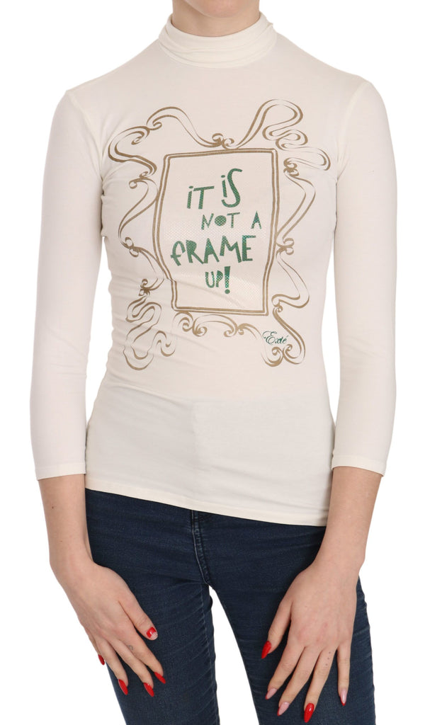Exte Crew Neck It Is Not A Frame Up! Print Blouse - Luxe & Glitz