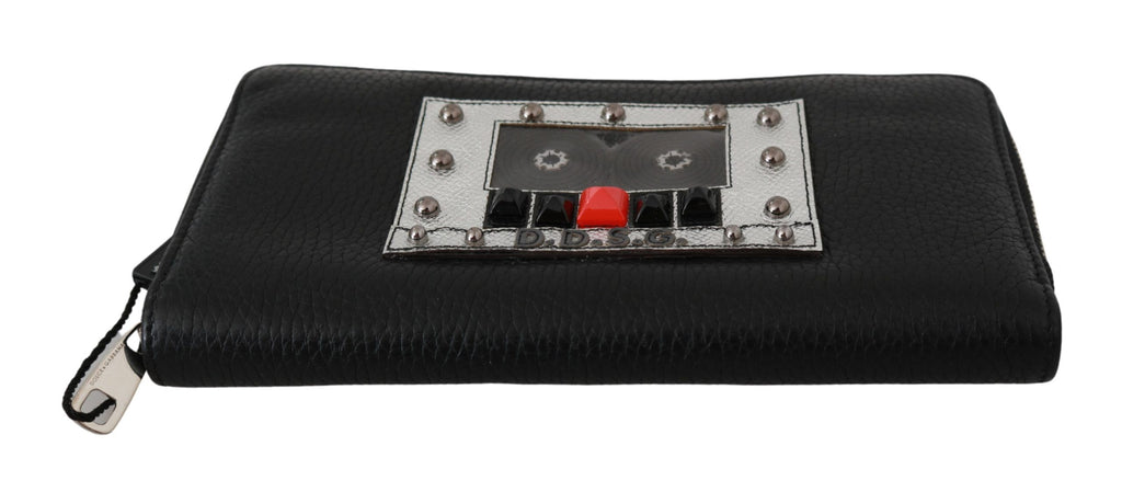 Dolce & Gabbana Black Mens Zipper Continental Purse 100% Leather Wallet - Luxe & Glitz