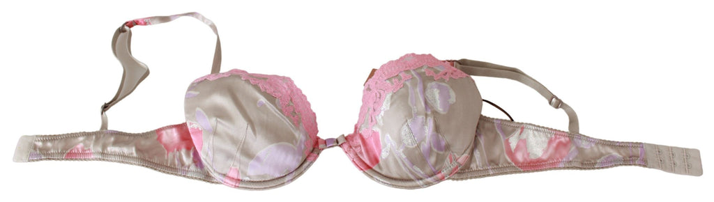 Ermanno Scervino Pink Lace Silk Stretch Push Up Underwear - Luxe & Glitz