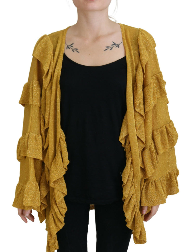 Aniye By Gold Long Sleeves Ruffled Women Cardigan Sweater Aniye By