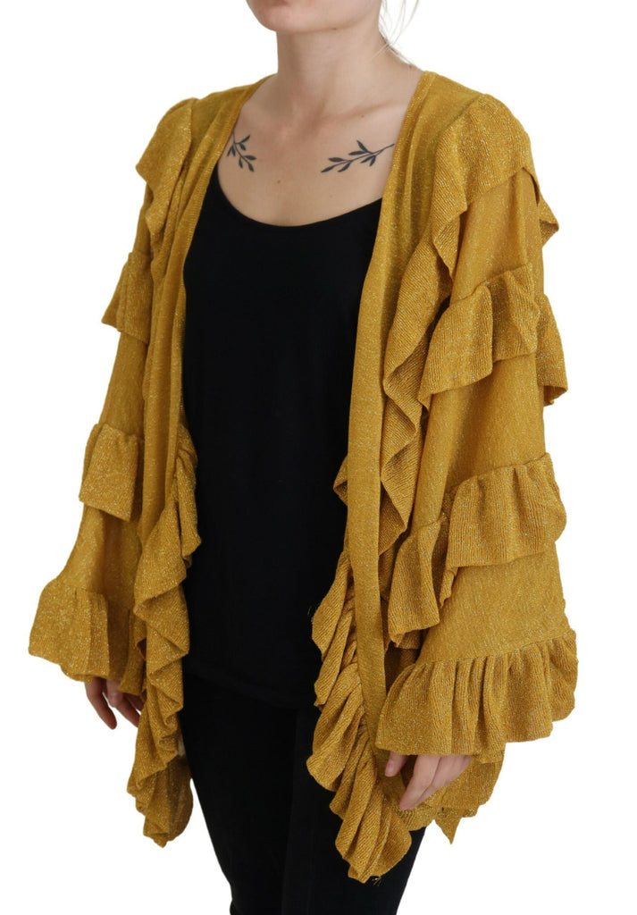 Aniye By Gold Long Sleeves Ruffled Women Cardigan Sweater Aniye By