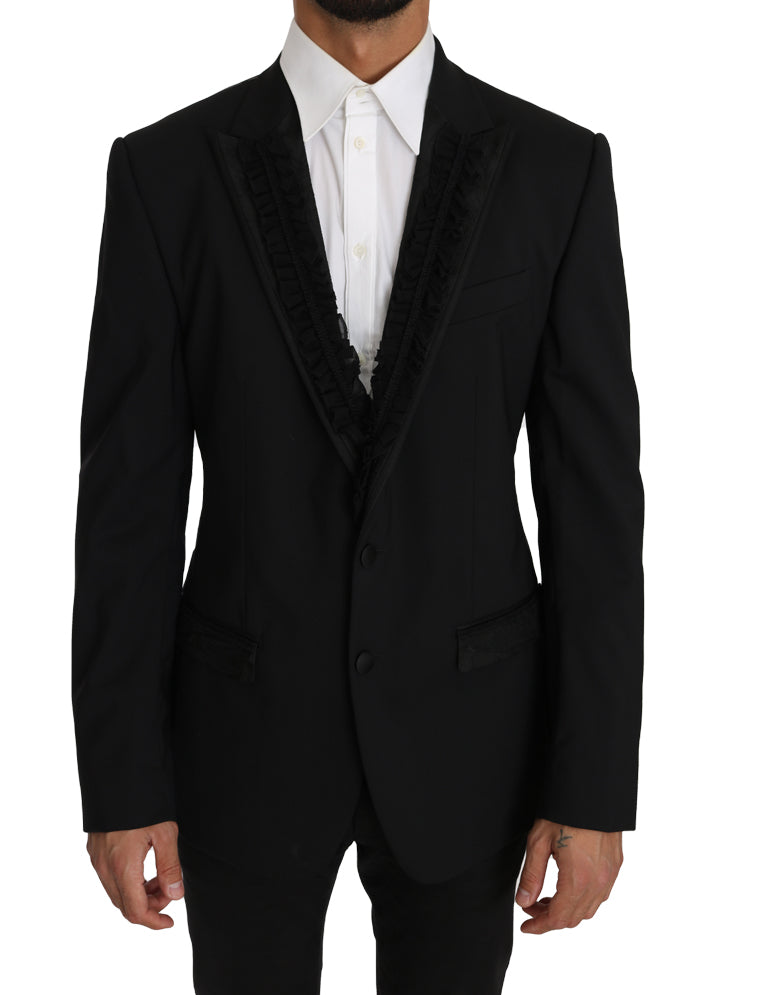 Dolce & Gabbana Black Wool MARTINI Torrero Blazer Jacket - Luxe & Glitz