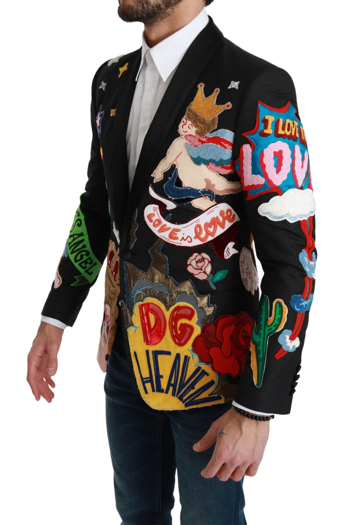 Dolce & Gabbana Black DG Heaven King MARTINI Blazer - Luxe & Glitz