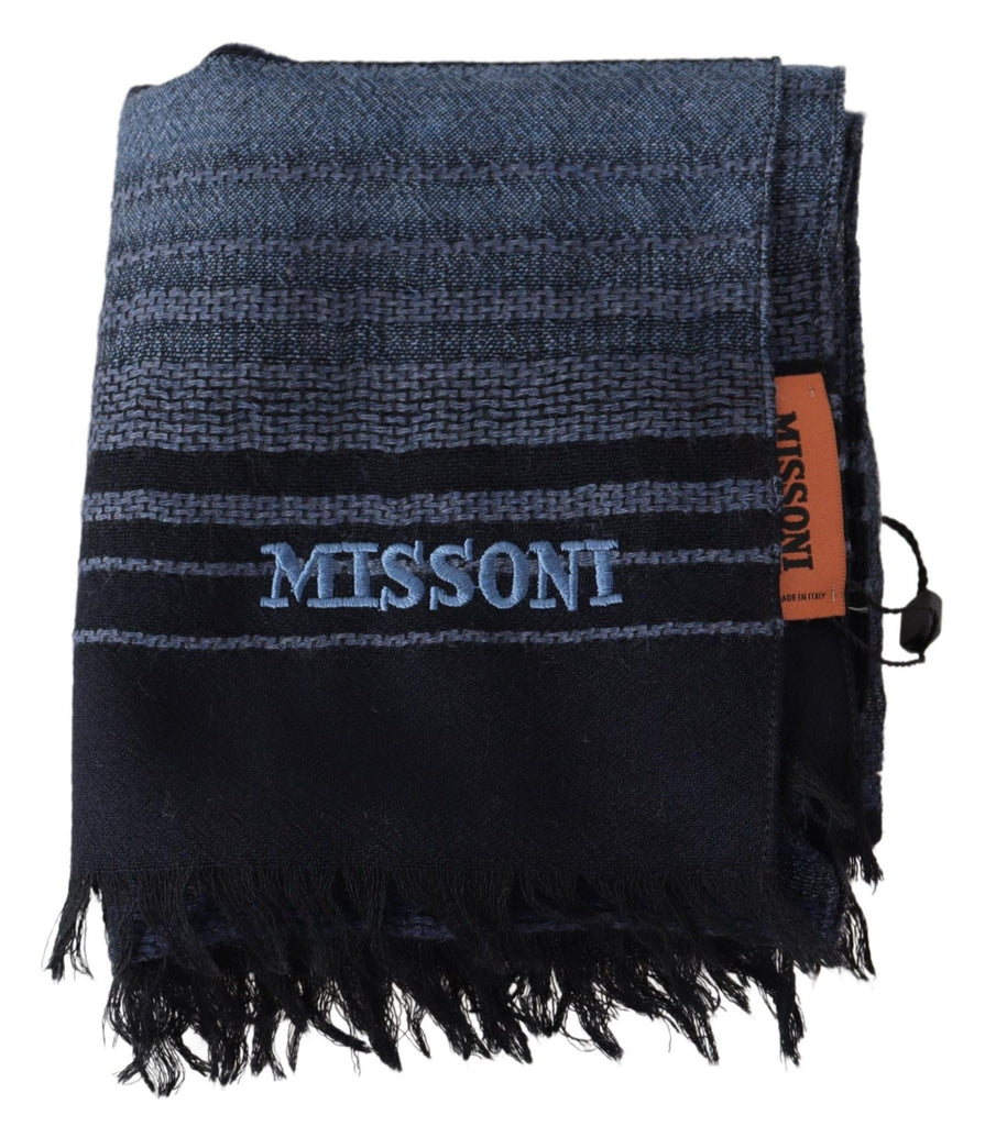 Missoni Multicolor Patterned Wool Unisex Neck Wrap Shawl - Luxe & Glitz