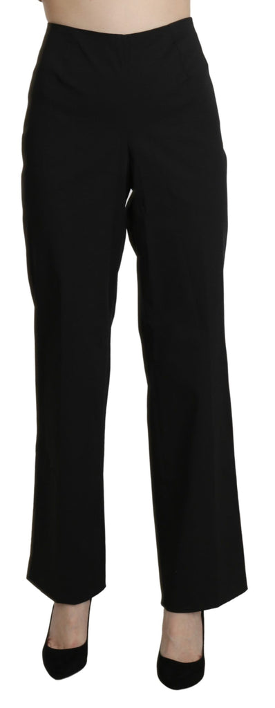BENCIVENGA Black High Waist Straight Dress Trouser Pants - Luxe & Glitz