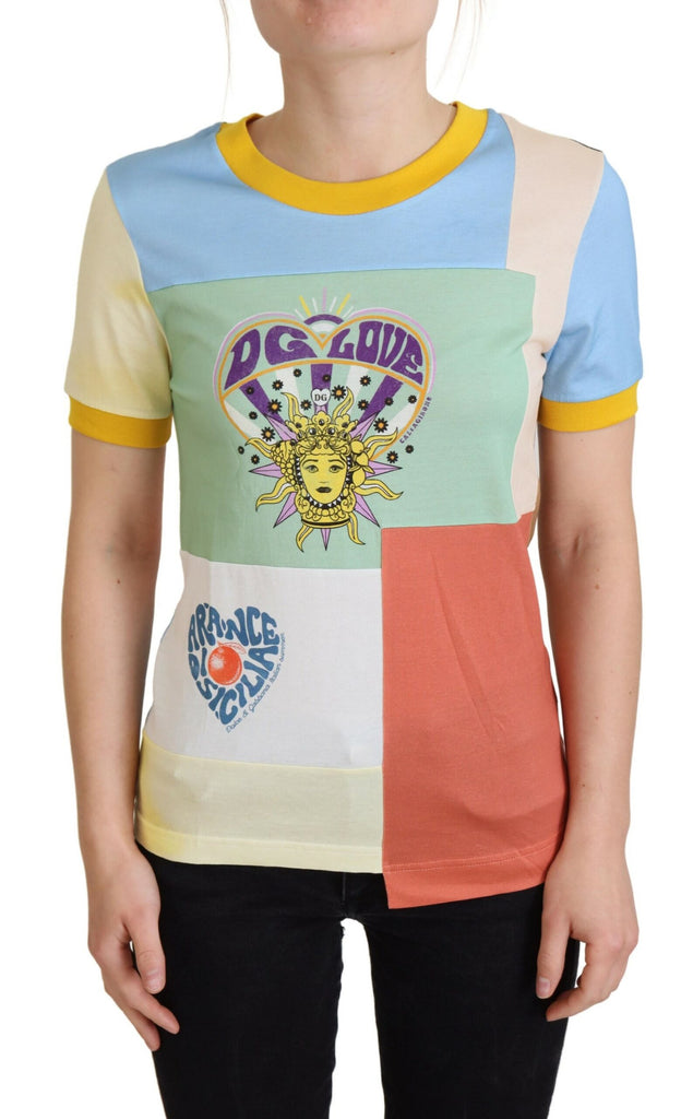 Dolce & Gabbana Multicolor Cotton  DG Love Patchwork Dolce & Gabbana