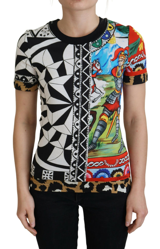 Dolce & Gabbana Multicolor Printed Women Exclusive Shirt Top Dolce & Gabbana