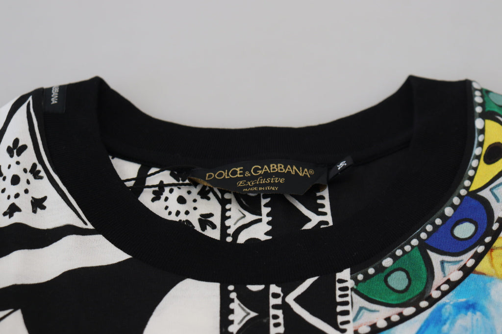 Dolce & Gabbana Multicolor Printed Women Exclusive Shirt Top Dolce & Gabbana