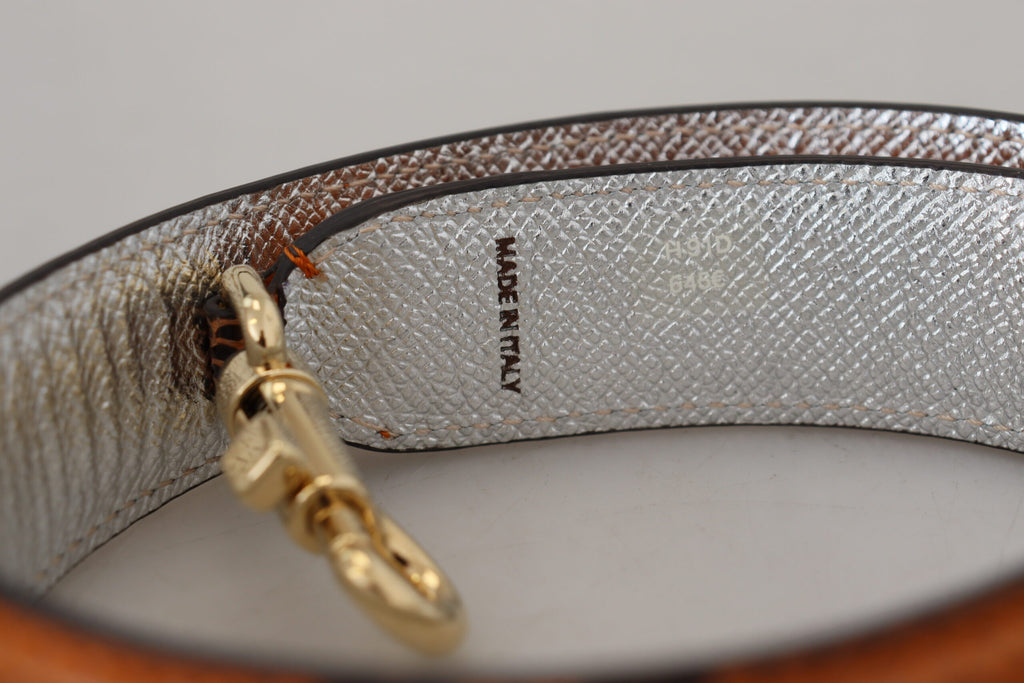 Dolce & Gabbana Orange Crystals Leather Bag Accessory Shoulder Strap - Luxe & Glitz