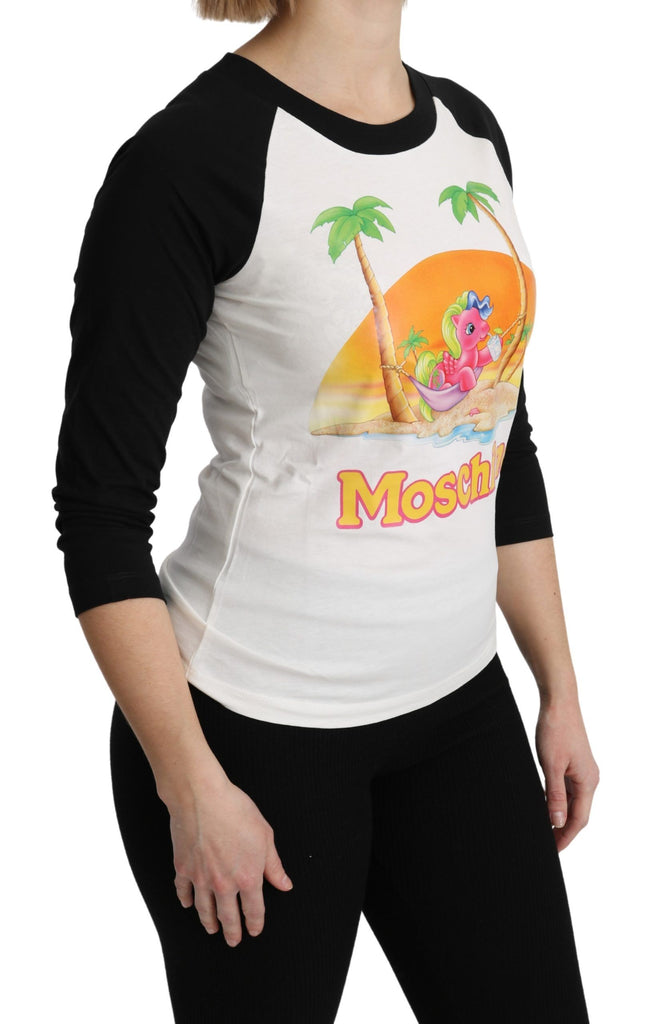 Moschino White Cotton T-shirt My Little Pony Top Tshirt - Luxe & Glitz