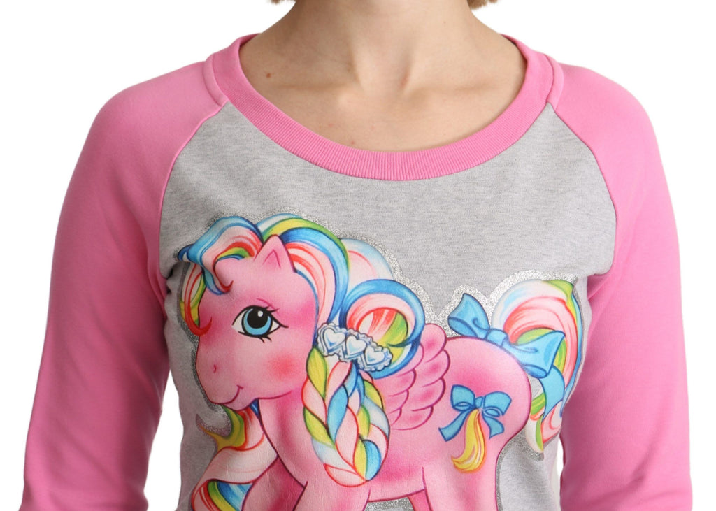 Moschino Gray My Little Pony Top Sweater Dress - Luxe & Glitz