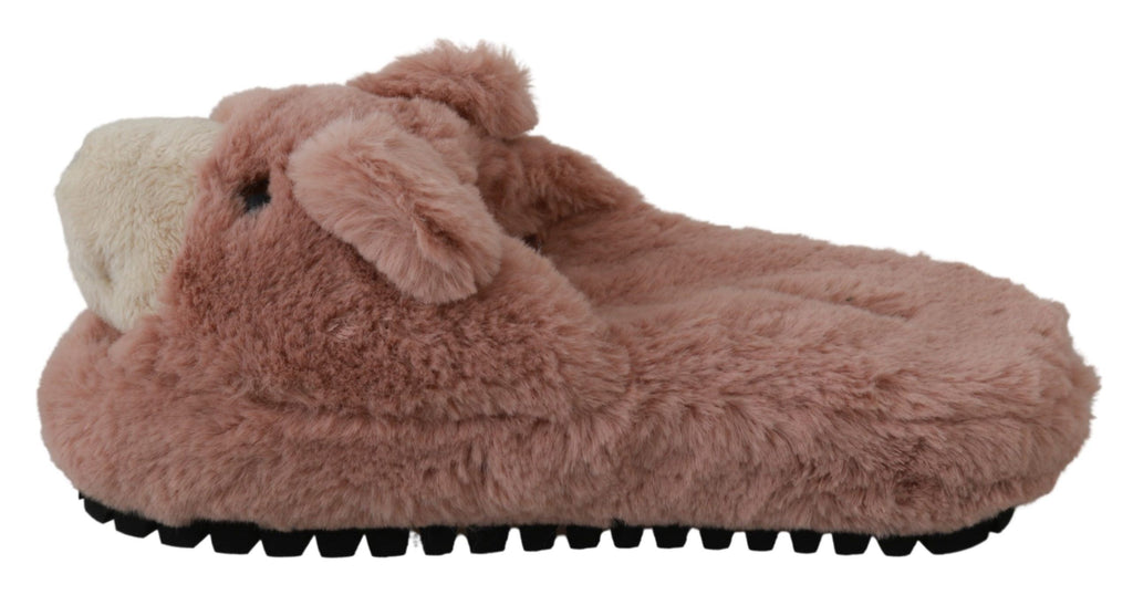 Dolce & Gabbana Pink Bear House Slippers Sandals Shoes Dolce & Gabbana
