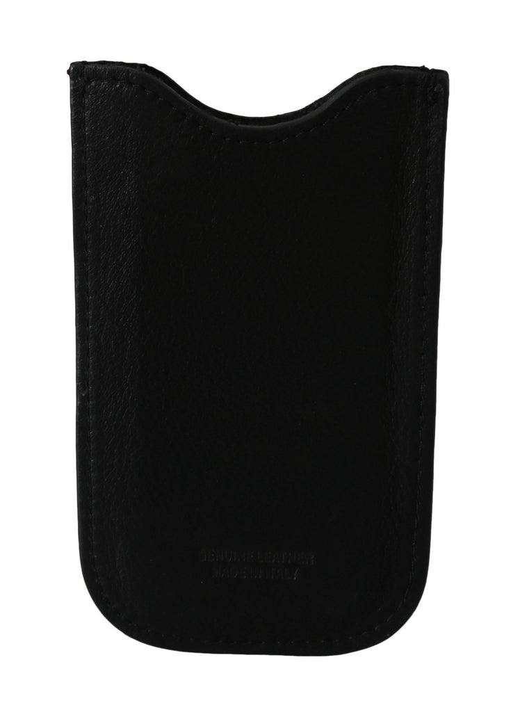 John Galliano Black Leather Multifunctional Men ID Bill Card Holder Wallet - Luxe & Glitz
