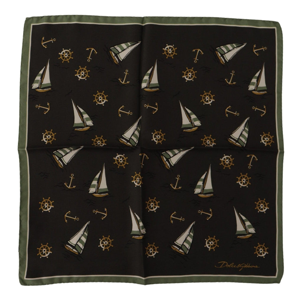 Dolce & Gabbana Multicolor Printed DG Logo Square Handkerchief - Luxe & Glitz