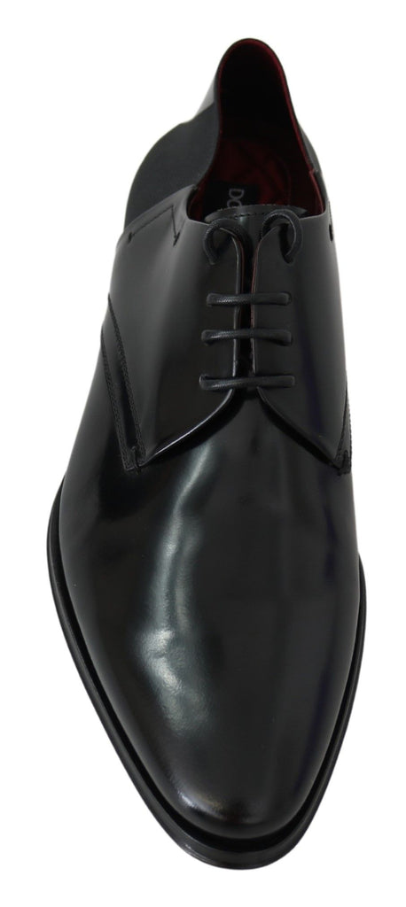 Dolce & Gabbana Black Patent Leather Lace Derby Shoes Dolce & Gabbana