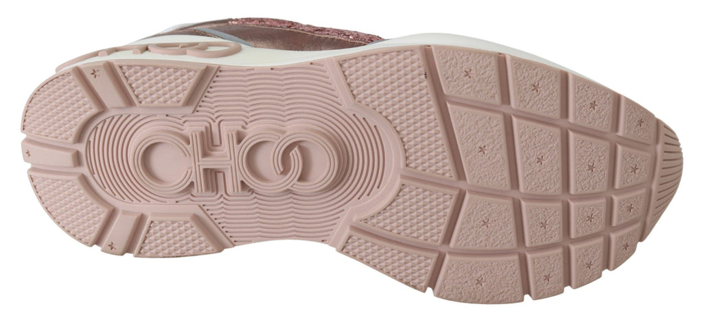 Jimmy Choo Pink Candyfloss Leather Raine Sneakers Jimmy Choo