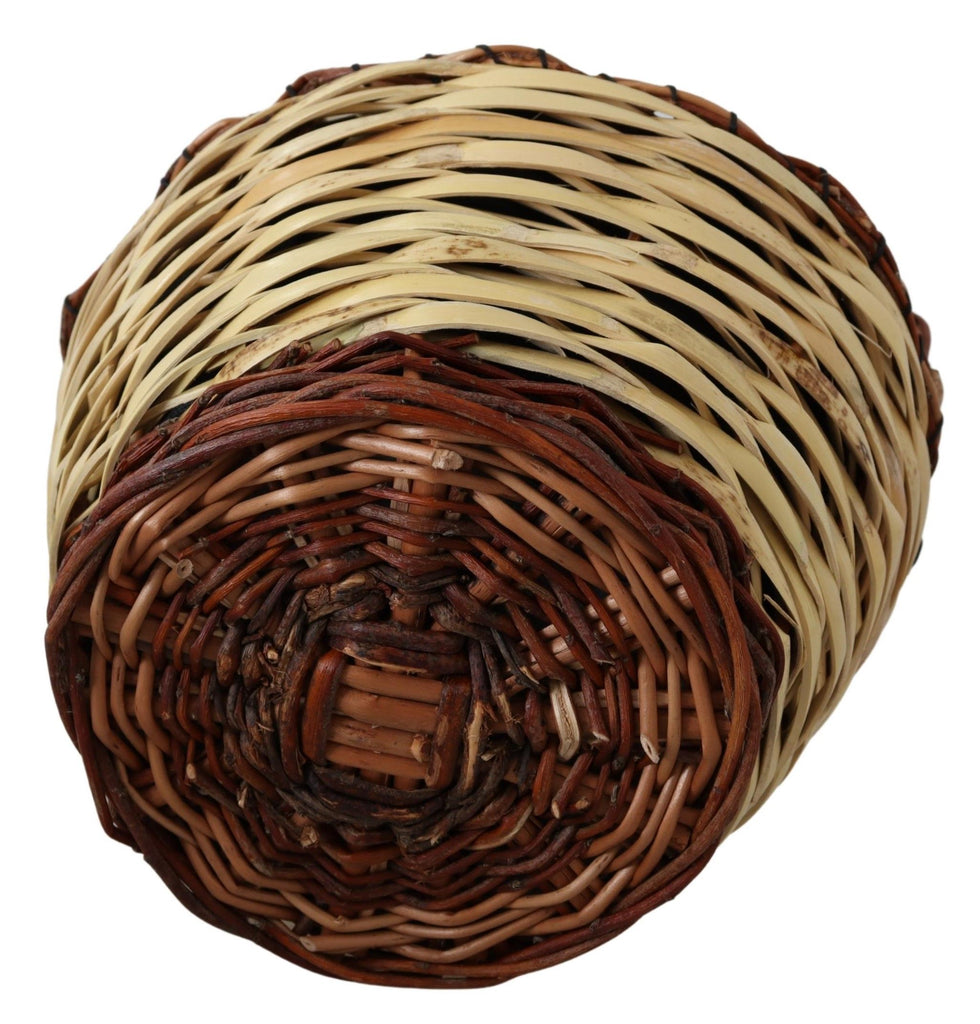 Dolce & Gabbana Beige Wood Wicker Rattan Basket Tote Bag - Luxe & Glitz