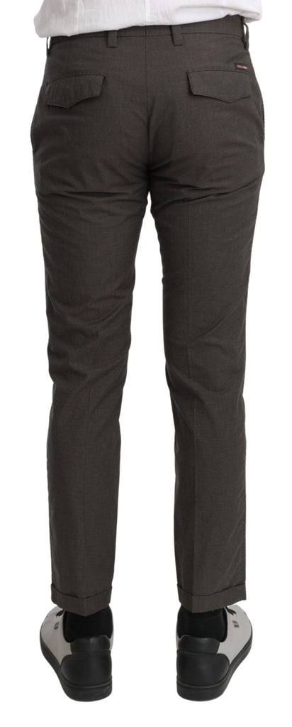 Dolce & Gabbana Brown Casual Mens Trouser 100% Cotton Pants - Luxe & Glitz